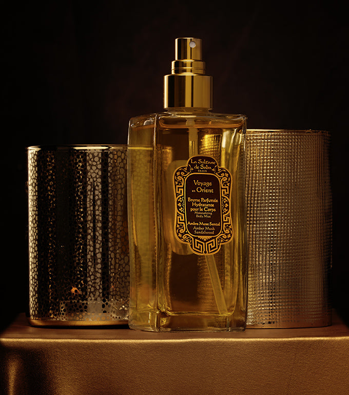 Brume hydratante corps et cheveux Ambre Musc Santal 200ml