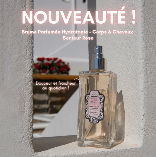 Brume hydratante corps et cheveux Rose 200ml