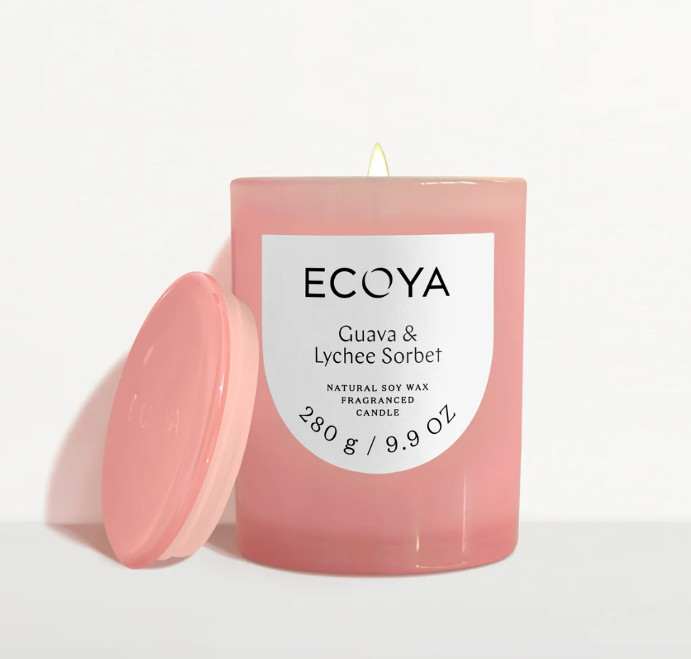 Ecoya Bougie & Diffuseur Sorbet de Letchi & Goyave