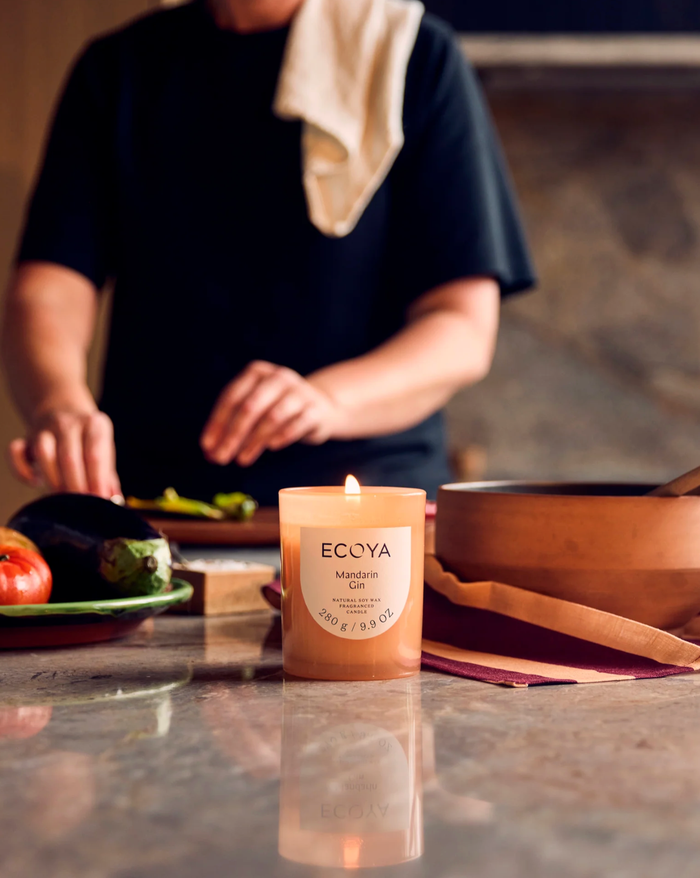 Ecoya Bougie & Diffuseur Mandarine Gin