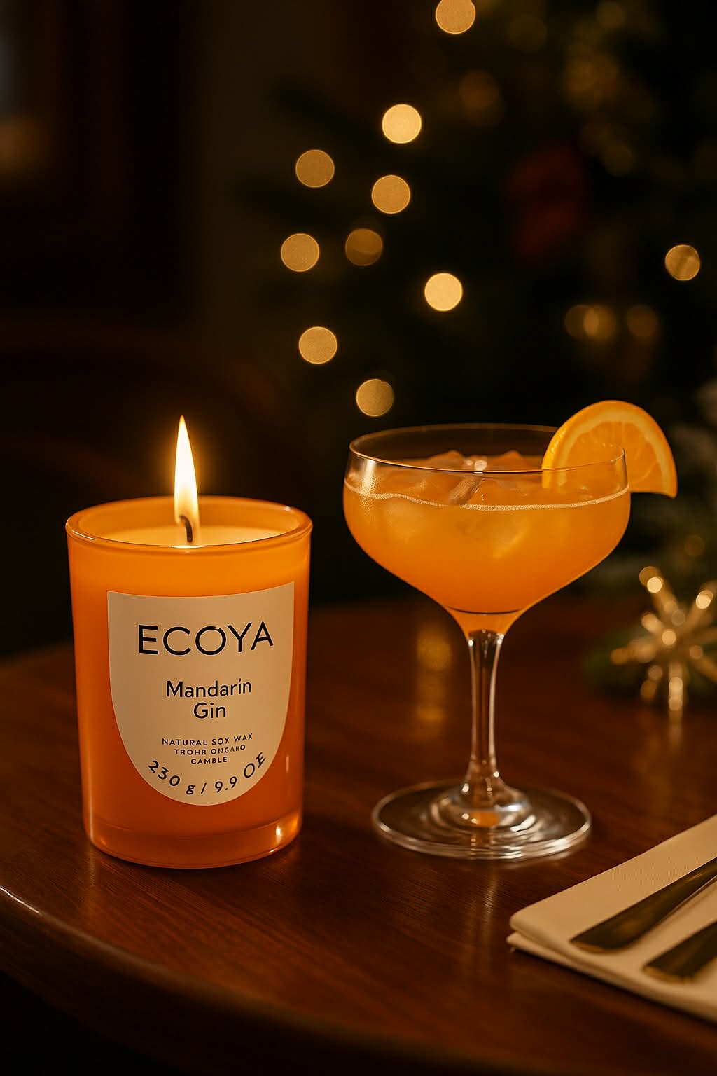 Ecoya Bougie & Diffuseur Mandarine Gin