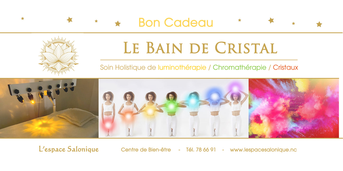 Bon cadeau bain de cristal 1h