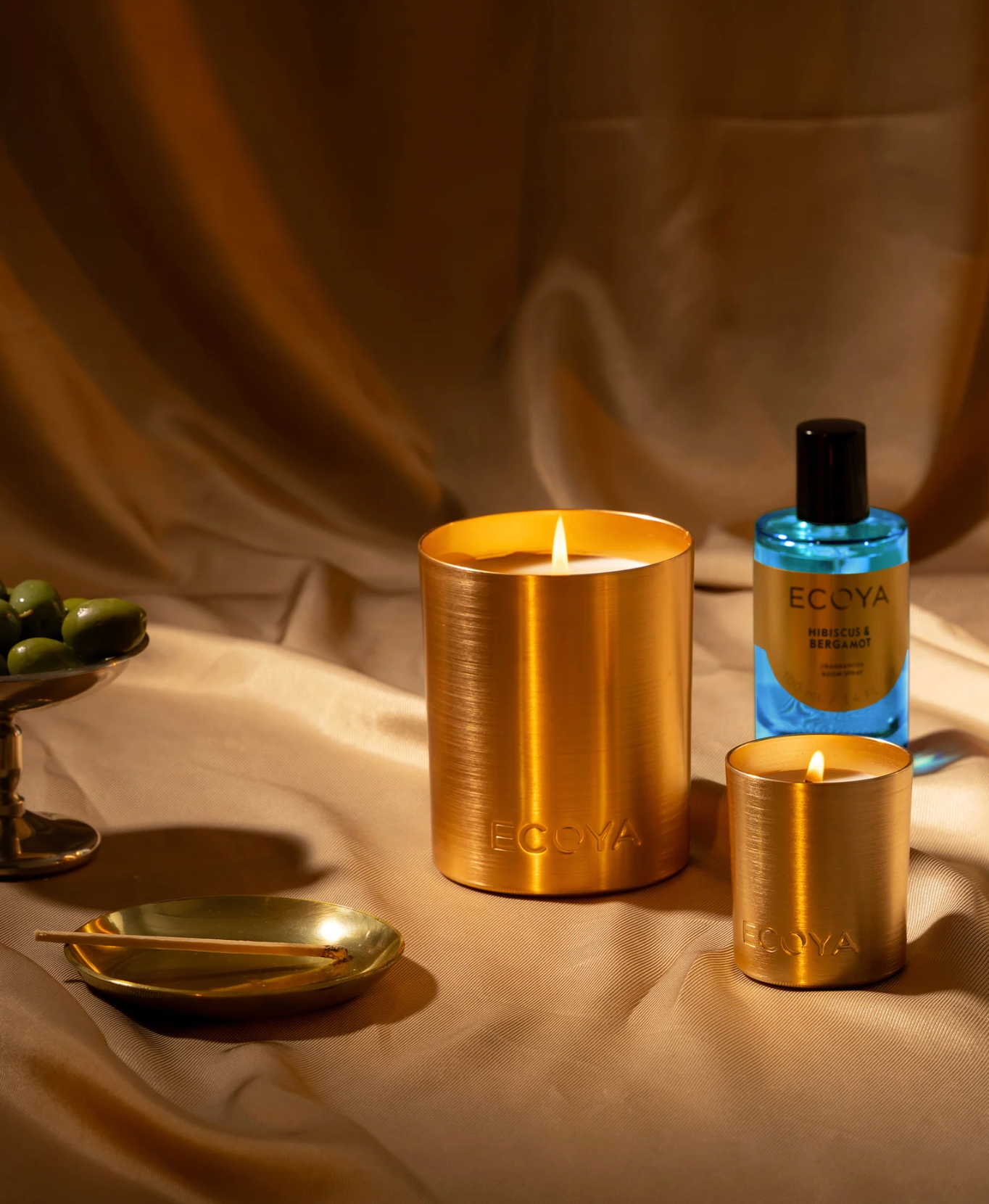 Ecoya Noel Bougie GOLDIE dorée