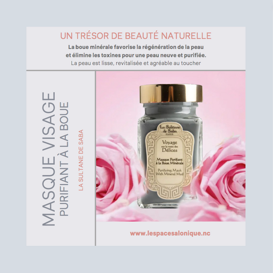 Masque visage purifiant à la Boue pot 100grs